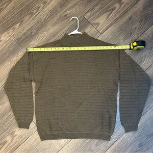 Pronto Uomo Men’s Brown Ribbed Sweater